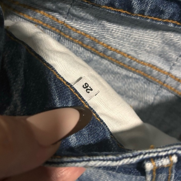 Sandrine Rose X Free People medium wash new size 26 button fly jeans. - Picture 7 of 8